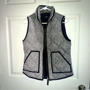 Women’s J.Crew Down Filled Herringbone Vest |XS